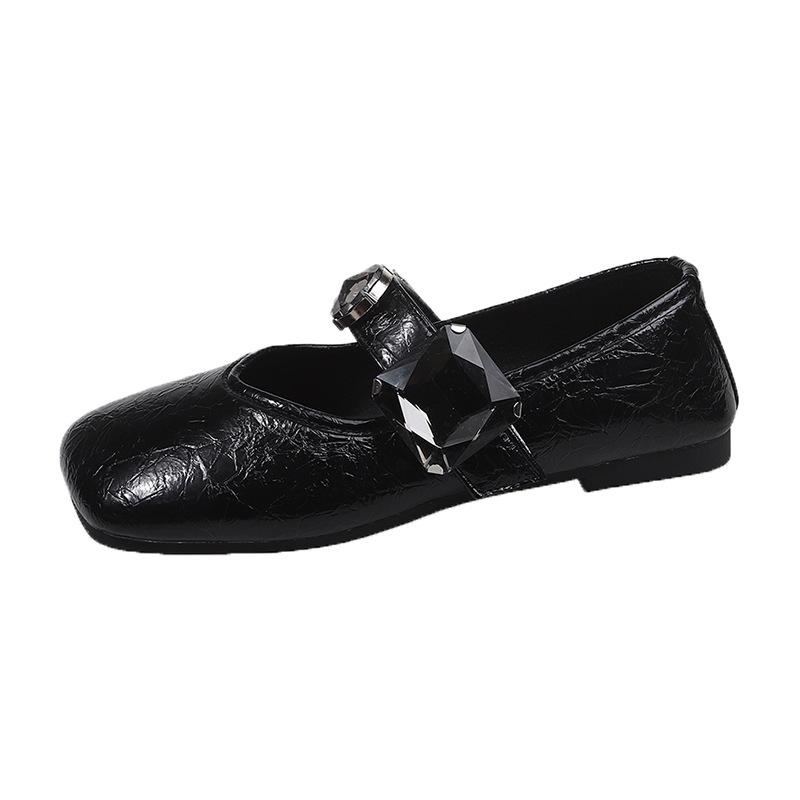 Fashion Luxury Women Shoes 2025 Summer New Leather Flat Shoes Mary Jane for Women Breathable Casual Shoe Designer Dance Footwear Zapatos