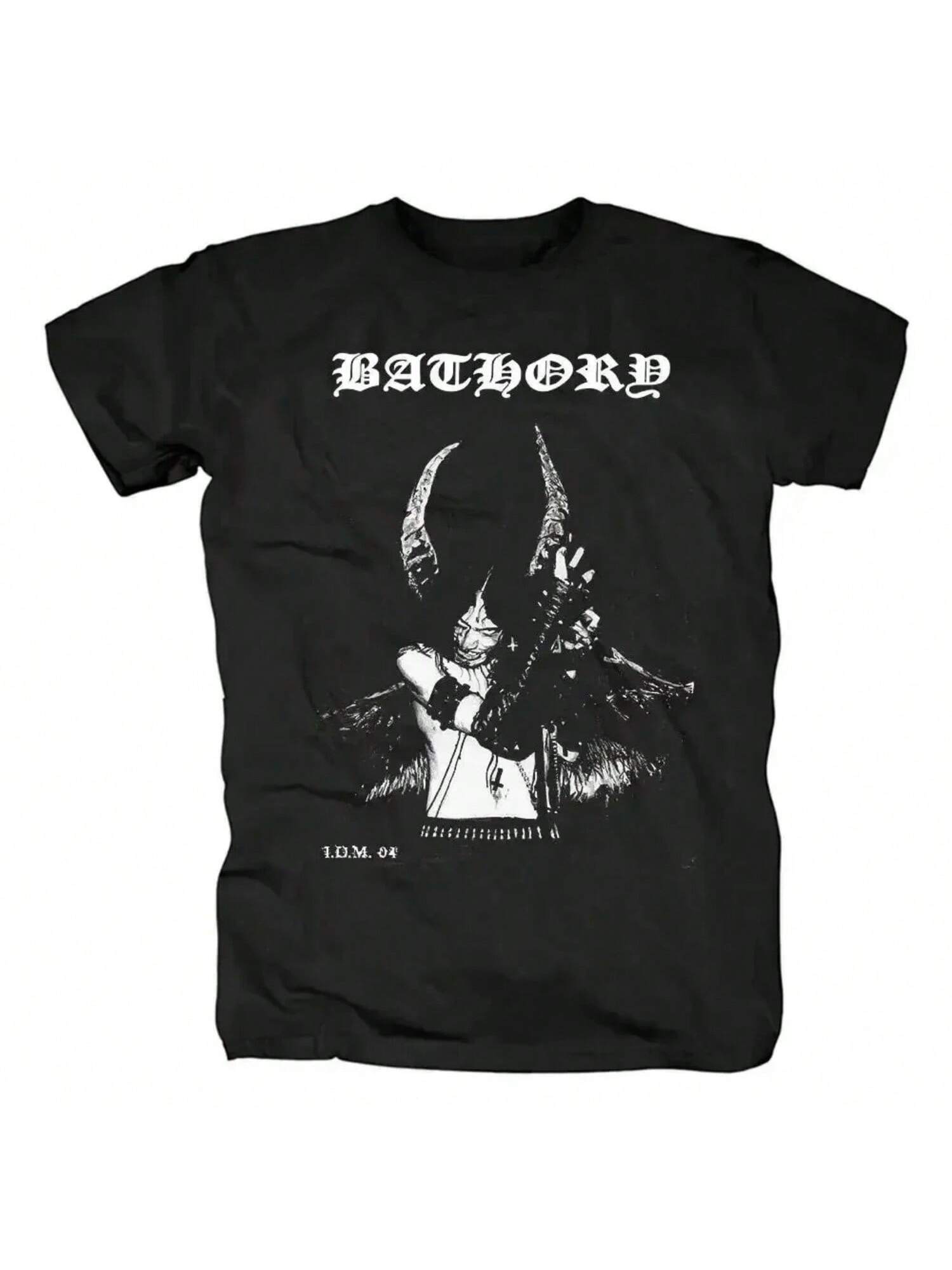 Bathory Black Metal T Shirt unisex Wounisex Casual Fashion Hip Hop Streetwear Short Sleeve Plus Size T Shirt Unisex S