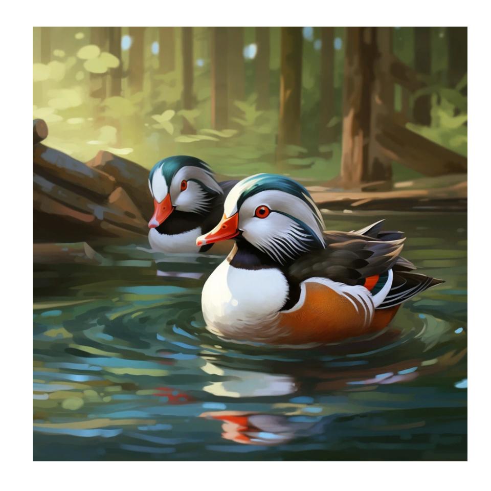 

5d Алмазна картина Мандаринка Качка Вишивка хрестиком Повний набір Тварини Алмазна мозаїка Предмети для прикраси дому Full Round 35x45CM