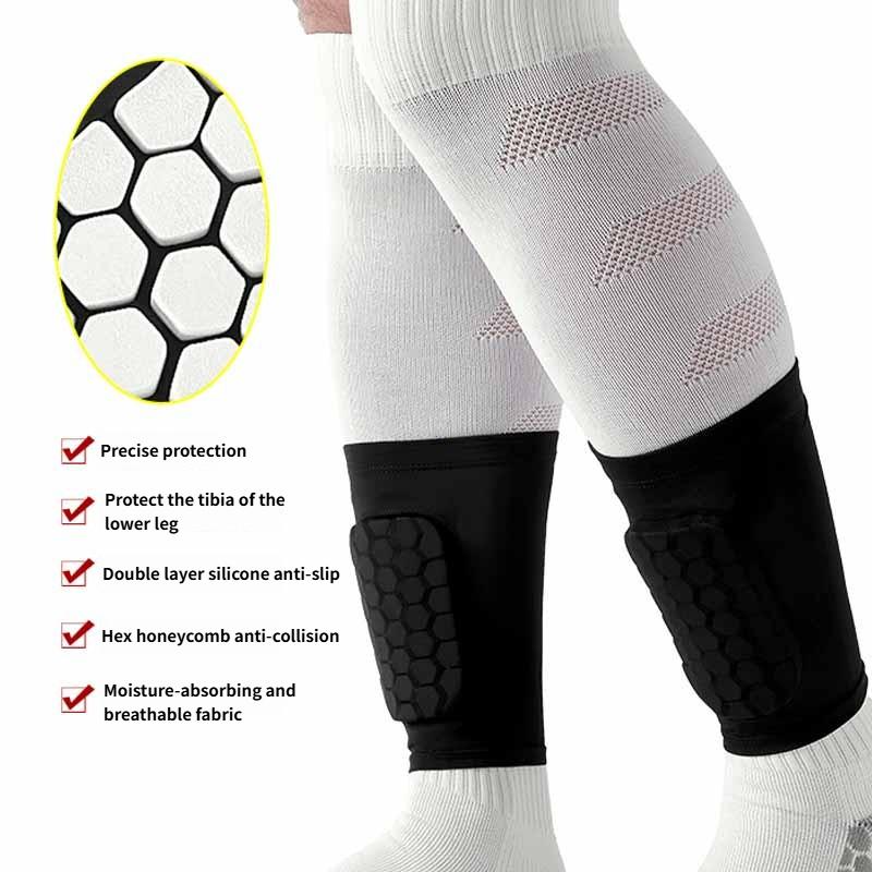 Mini Football Shin Guard Covers - Built-in Mini Shin Guard Covers, Suitable for Men, Women and Teenagers - Small Shin Guards