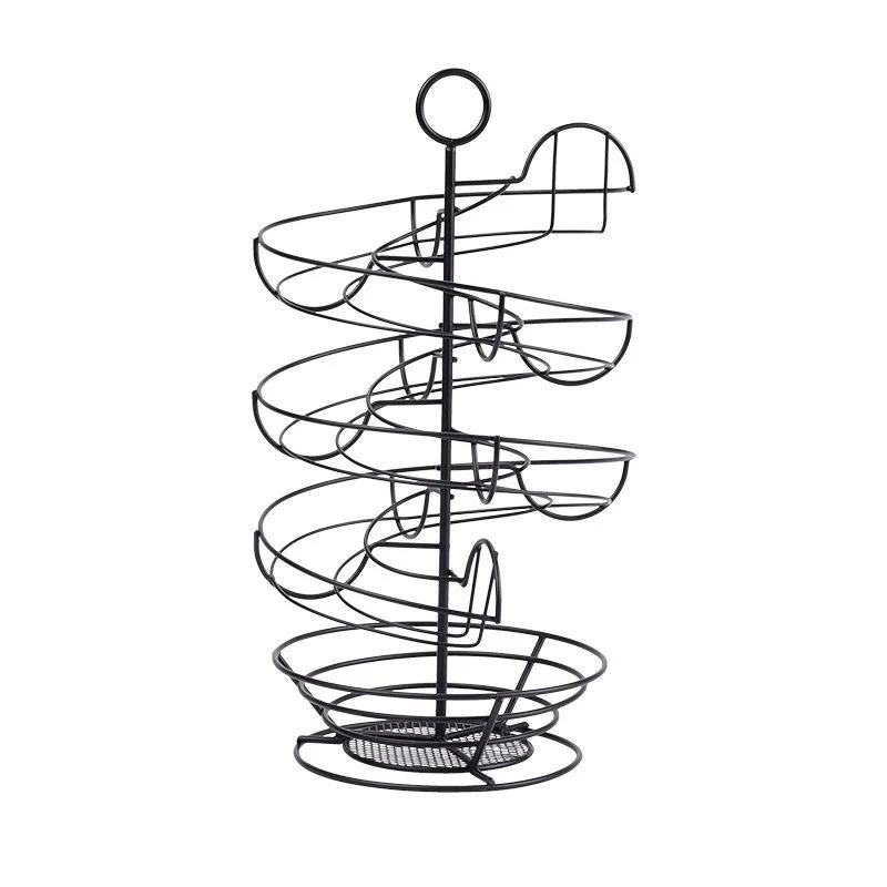 Спиральный держатель для яиц Skelter для столешницы большая емкость для хранения свежих яиц с корзиной вмещает 3 дюжины яиц металлическая стойка-диспенсер 6160₽