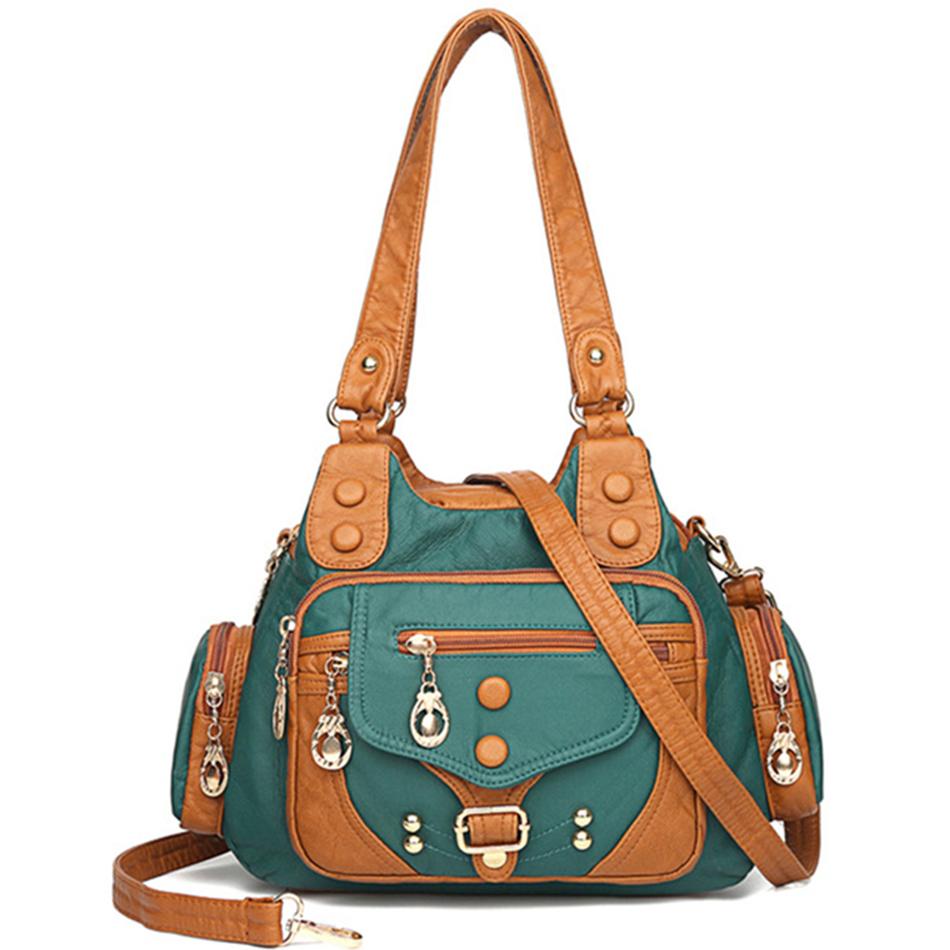 Vintage High Quality Leather Luxury Handbags Women Bags Designer Ladies Shoulder Bags for Women 2026 Winter Tote Bag