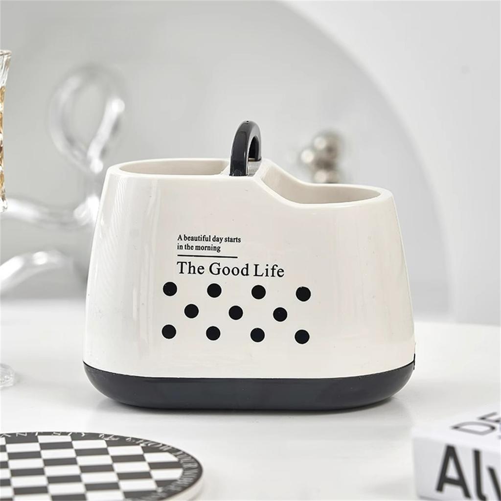 Kitchen Tableware Holder Plastic Counter Chopsticks Spoon Spatula Tool Cutlery Container Storage Container with Drainage Hole