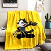Felix the Cat Theme Blanket Suitable For The Sofa Camping And Travel Made Of Soft Flannel Material An Ideal Gift For Occasions Such As Birthday
