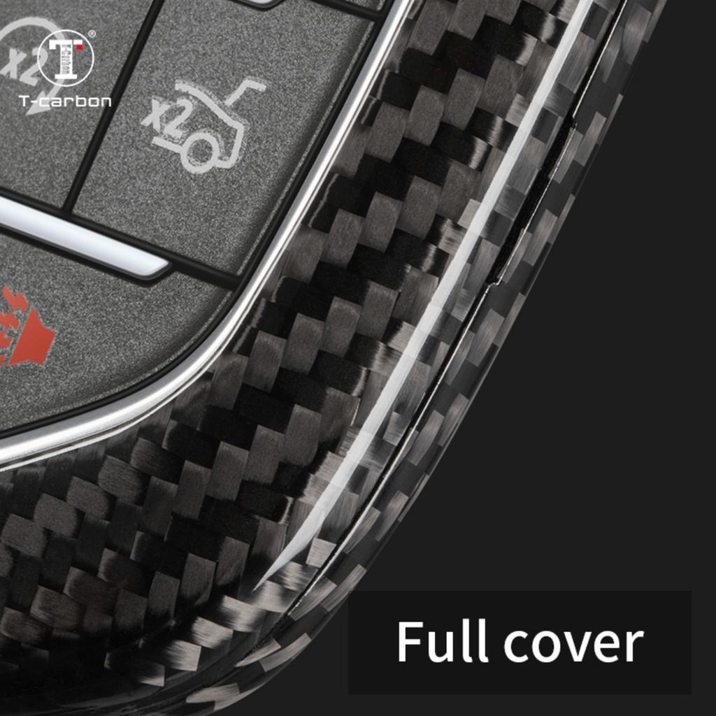 Carbon Fiber Car Key Case For Cts Xts Ats Sts Xt4 Xt5 Ct6 Srx T-Carbon Key Cover Accessories