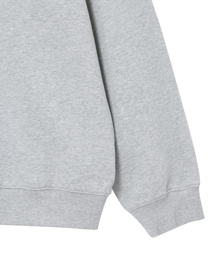 Syupeodeulai Basic Crew Neck Light Melange Grey Sdumrdq03Lmg