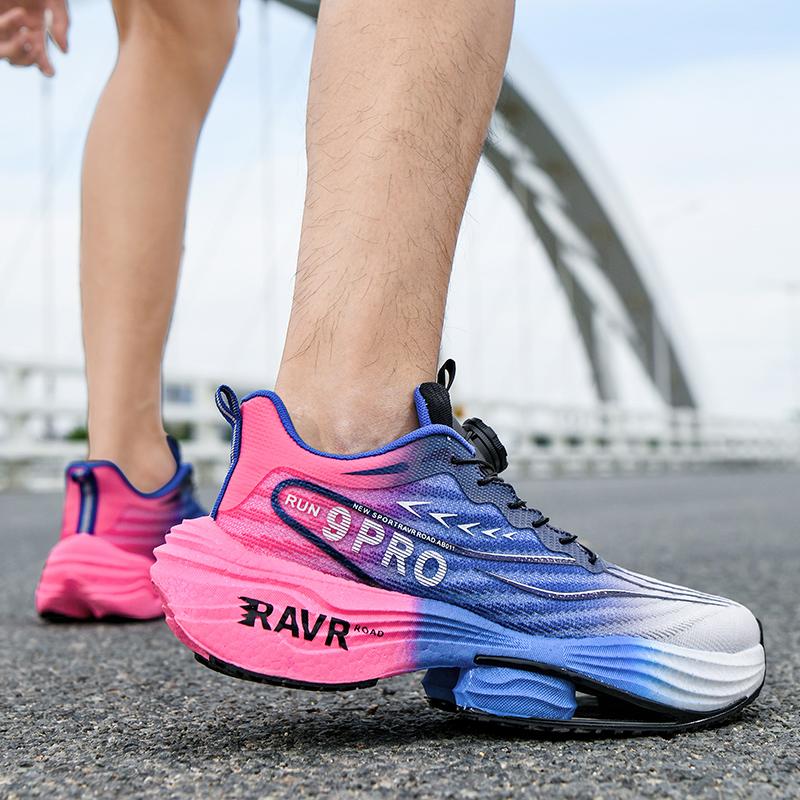 Laufschuhe Carbonplatte Spezialität Marathon Herren Sport Atmungsaktiv Leicht Damen Bequeme Athletische Rutschfeste Sneaker