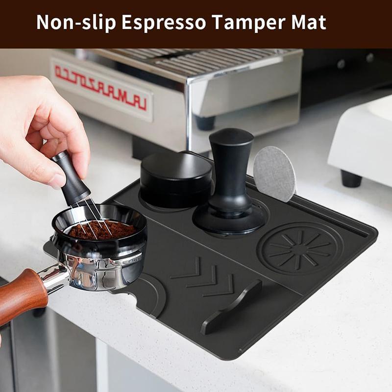 Podložka na pěchování espressa, silikonová podložka na pěchování kávy, stanice na pěchování espressa Neklouzavá podložka na espresso příslušenství