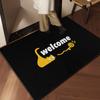 Ins-style Entrance Door Mat Dirt-resistant Wear-resistant Anti-slip Porch Door Mat Toilet Bathroom Drain Pad Living Room Rug