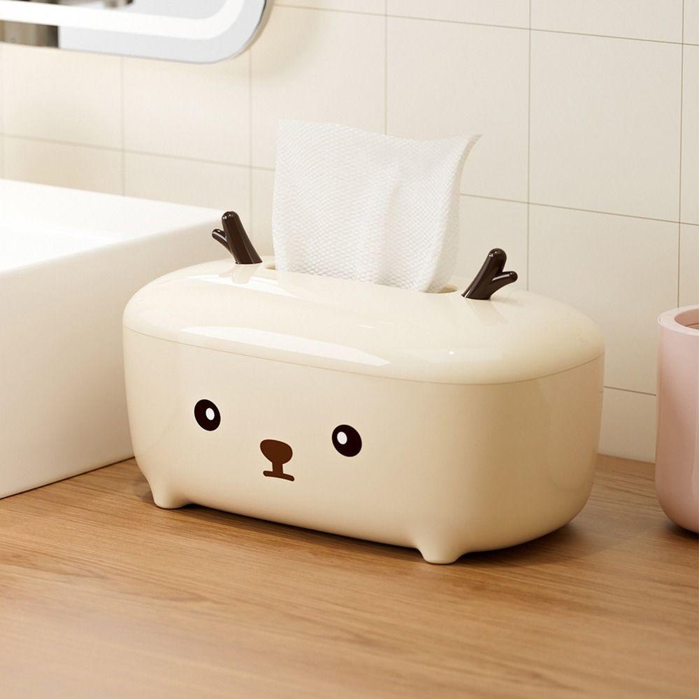 Decorative Cute Tissue Box Non-slip Paper Towel Holder Desktop Tissue Case  Living Room