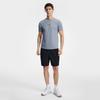 Fila Fitness Fashion Simple Sports Training Comfortable Knitted Short Sleeve T-Shirt Men Tops Iron-Blue A51M621102FDB
