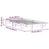 VidaXL Cadre de lit Blanc 75x190 cm Bois de pin massif, meuble de chambre à coucher, sommier, lit en bois 350684