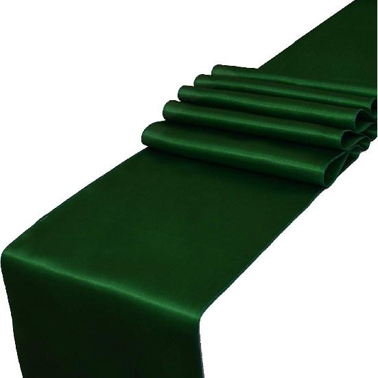 Pack of 4 Satin 12 X 108 inch Luxury Satin Table Runner, Perfect for Weddings, Holiday Dining, Banquets, Parties, & Events, Formal Dining & Home