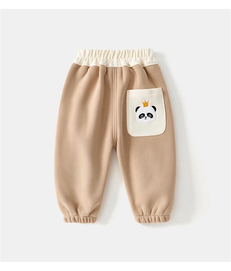 Warme Fleece-gefütterte Jogginghosen für Kinder - Herbst-/Winter-/Frühlingsstil, Dicke Outdoor-Schweißhosen für kleine und mittlere Kinder