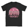 Unisex Unisexs Our Flock Rocks Flamingo T Shirts Pure Cotton Clothing Novelty Short Sleeve Tee Shirt Graphic Printed TShirt