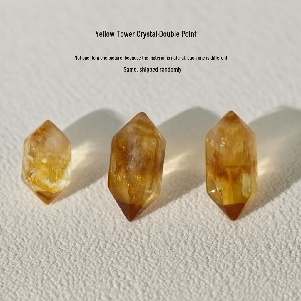 

Citrine Double Point Crystal Beads for DIY Handmade Bracelet Jewelry