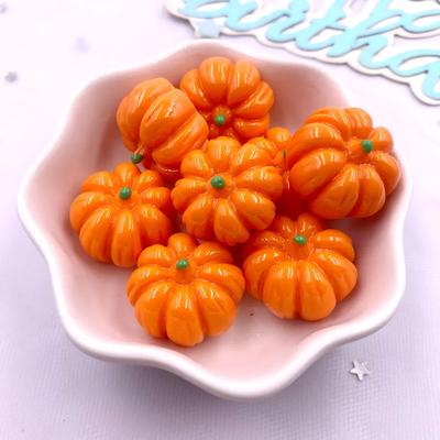 10PCS Resin Kawaii Colorful 3D Pumpkin Flatback Stone Cartoon Christmas Figurines Scrapbook DIY Halloween Jewellery Decor Crafts
