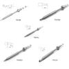 TS100 Soldering Iron Tips 7 Types Portable Mini Soldering Iron Tips Stainless Steel Replacement for TS100 Soldering Iron TS-KU, TS-B2, TS-D24,