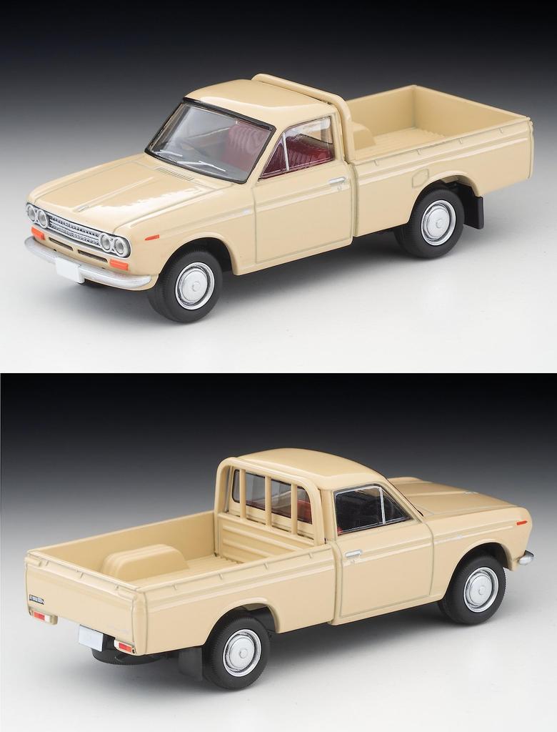 Tomica Limited Vintage 164 LV-195d Datsun 1300 Truck Light Brown with Figure Completed Product