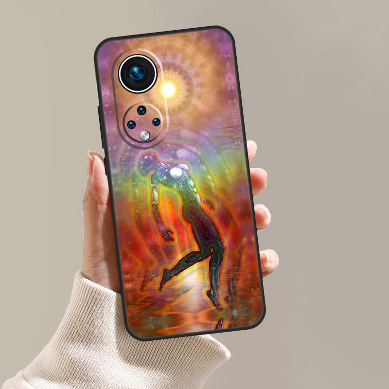 Spiritual Trippy Psychedelic Case For Honor Magic 5 6 7 8 Pro 200 400 Lite 50 70 90 Win RT X8c X8b X9a X9b X9c X9d Cover