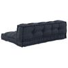 Pallet Sofa Cushion Set 2 Pcs Anthracite 120 X 80 X 38 Cm Fabric