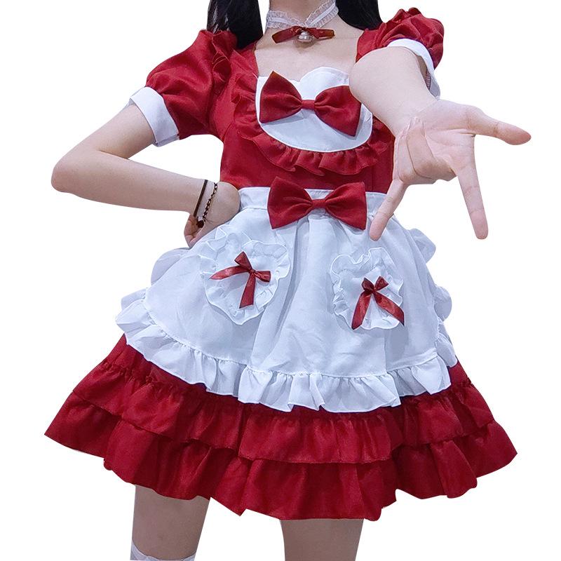 Yuexiaying Japanese Sexy Maid Lolita Cosplay Costume Dress
