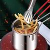 Multi Functional Stainless Steel Deep Fryer with Frying Basket Home French Fries Fried Chicken Fryer