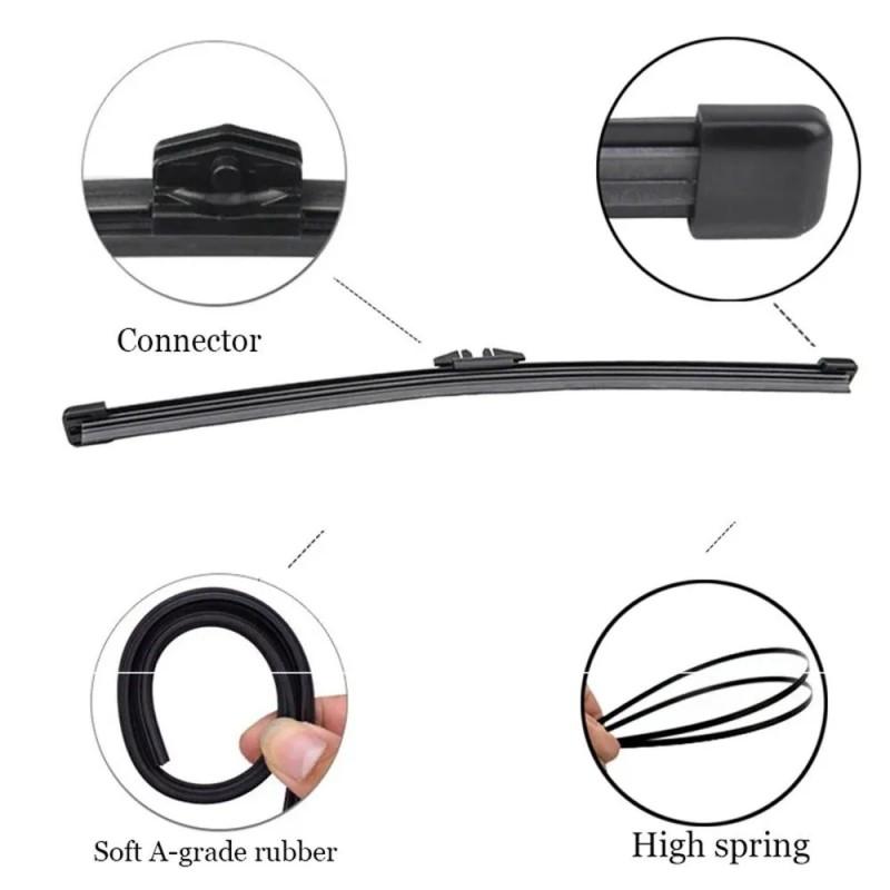 26"+16"+14" Front & Rear Frameless Wiper Blades for X1 F48, X2 F39, 2 Series Active Tourer F45, Mini Countryman F60, Clubman F54