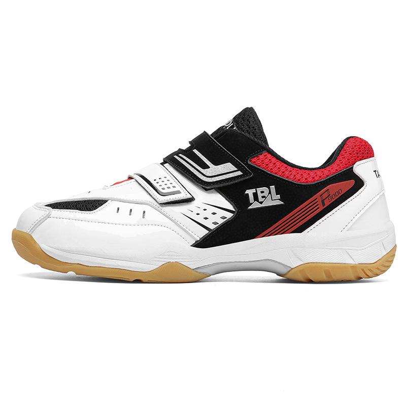 

New training badminton shoes men s and women s sliding table tennis shoes Velcro breathable tennis shoes 45