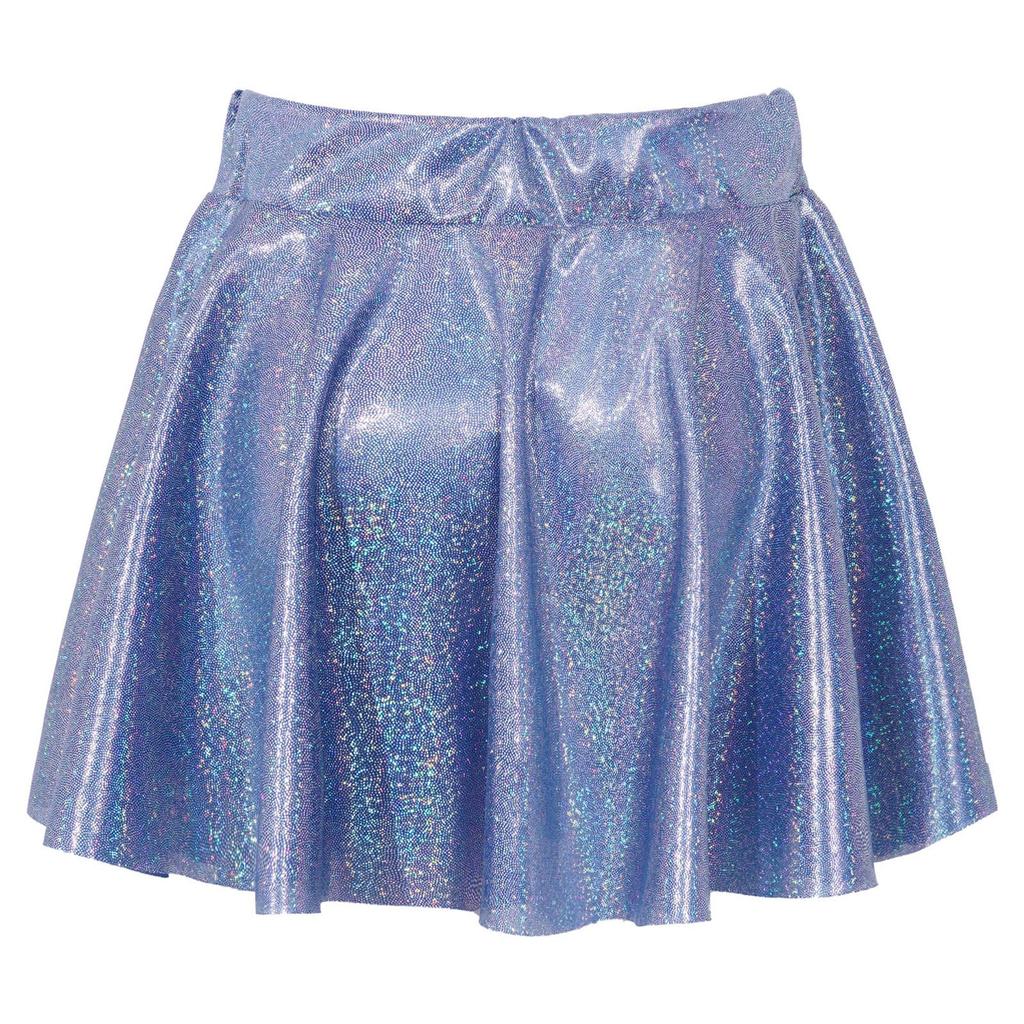 Girls Dance Skirt Elastic Waistband Shiny Sequins Style Performance Skirt Practice Wear Bottom