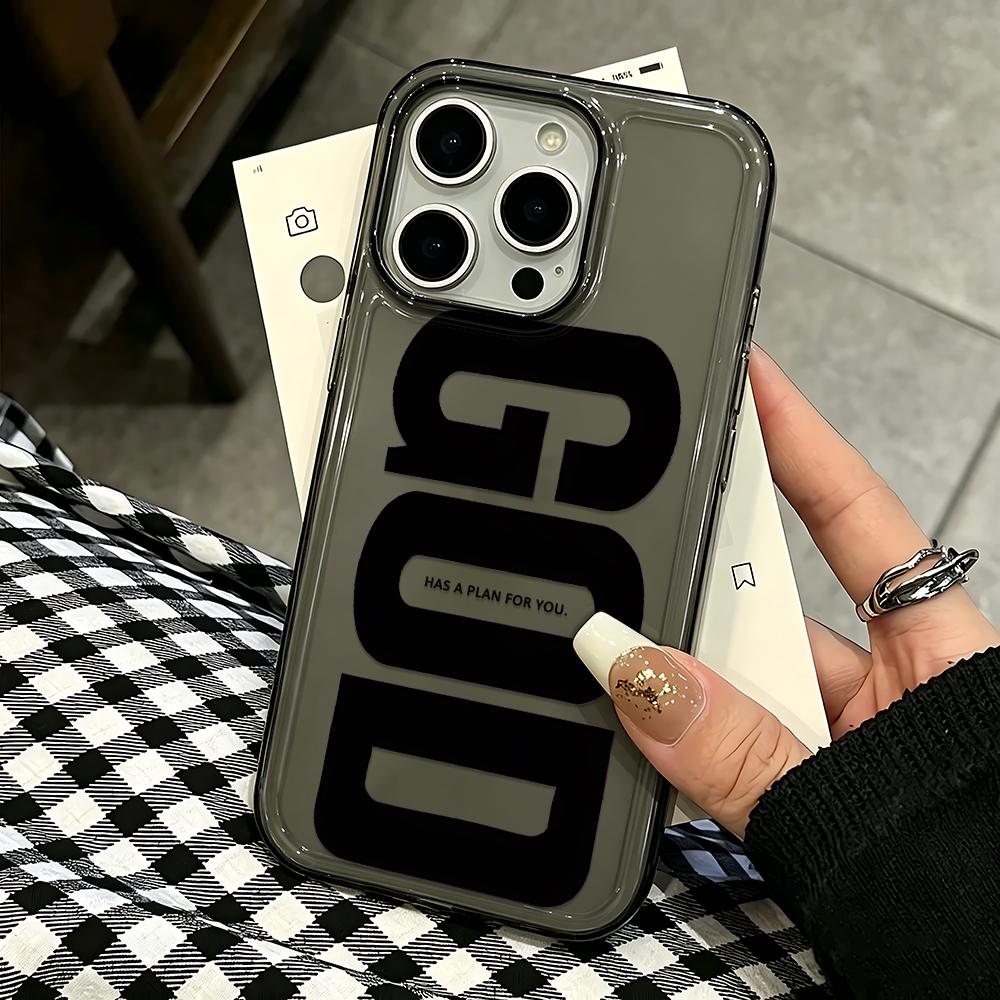 For Iphone 11 Pro Max Case God Letter Protective Cover For Iphone 15 14 17 Plus 13 Air 12 16 Cover Funda