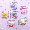 Resin Colorful Kawaii Prince Boy Princess Girl Flat Back Stone Cartoon Figurines 6PCS Scrapbook DIY Bow Decor Accessories Crafts