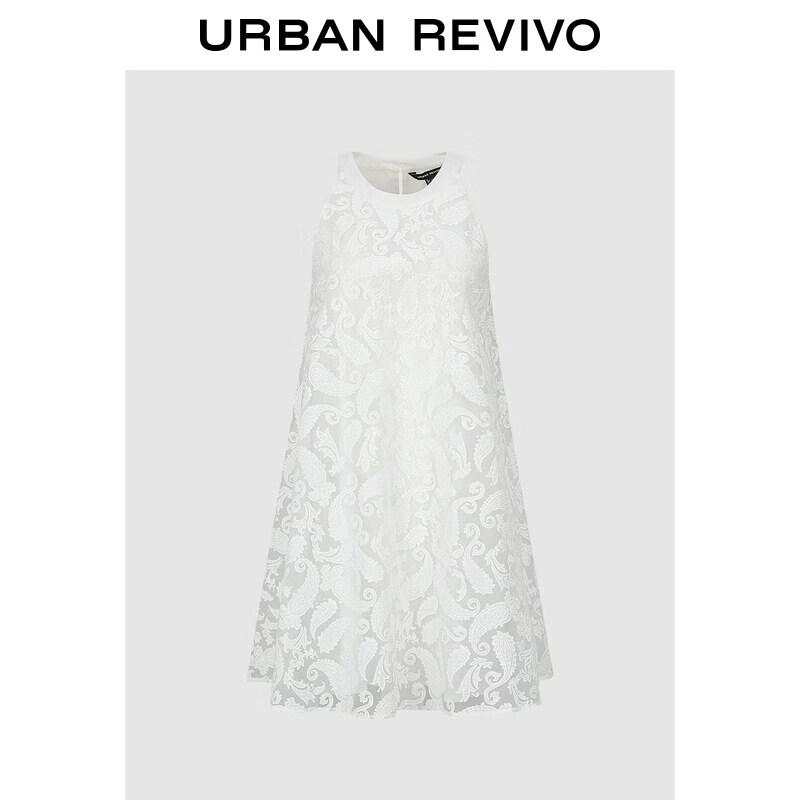 UR2026 Women s Summer Hollow Pattern Sleeveless Dress XS