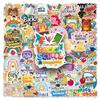 50Pcs/Set Back To School Stickers DIY Fashion Waterproof Doodle Decals Stickers