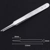 Stainless Steel Eyelash & Nail Art Tweezers Professional Pointed Tip Curved Jewelry Applicator for Nail Decorations False Lashes