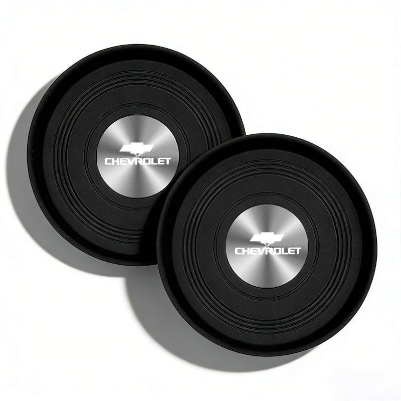 

2Pcs Anti-Slip Car Cup Holder Coaster Silicone Drink Coaster Pad For Chevrolet Cruze Malibu Colorado Suburban Equinox Blazer