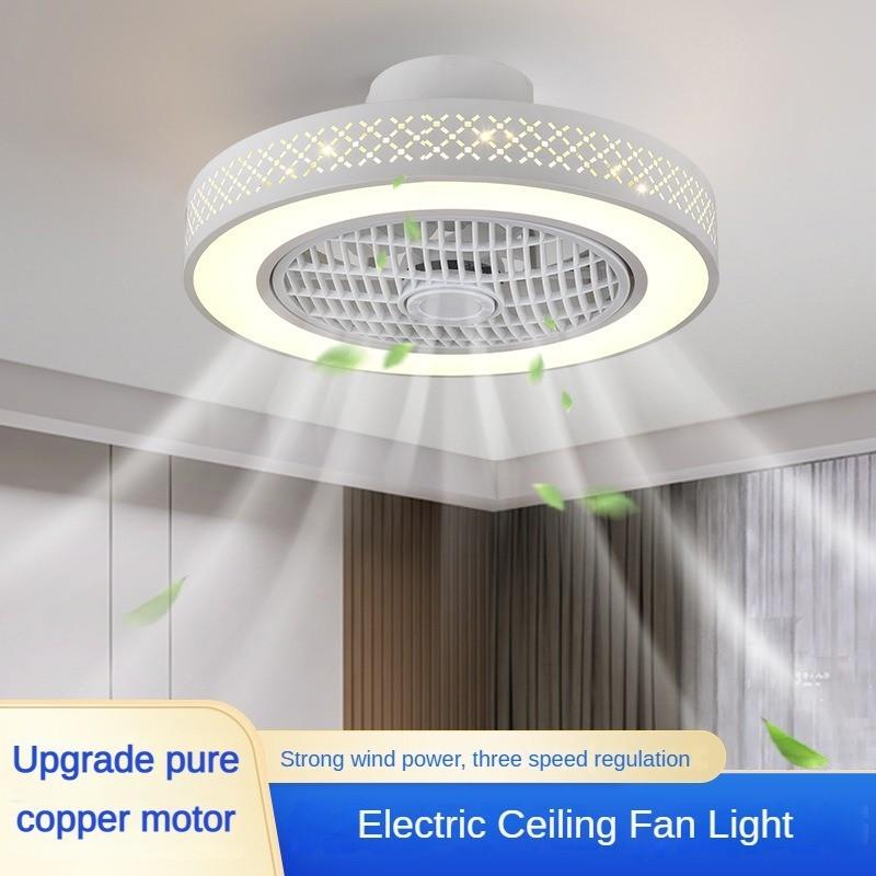 Modern Living Room Variable Frequency Intelligent Remote Control Ceiling Fan Lamp Minimalist Electric Ceiling Fan Light