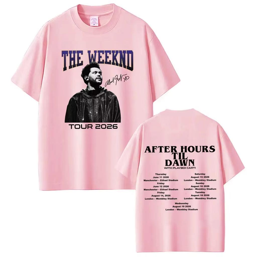 Unisex High Quality Loose Casual Vintage TShirt With The Weeknd 2026 World Tour After Hours Til Dawn Print TShirt