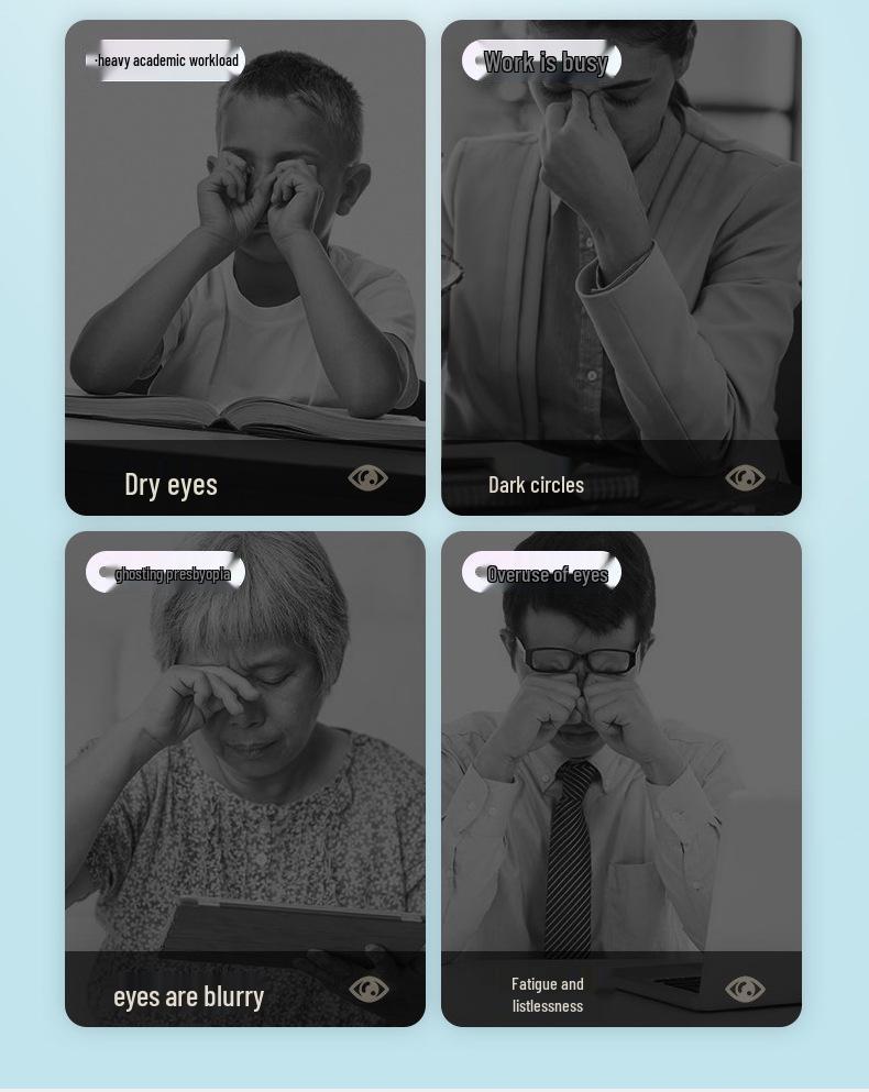 Adult Eye Massager: Vibration & Heating Eye Mask for Fatigue Relief - Perfect Eye Care Gift