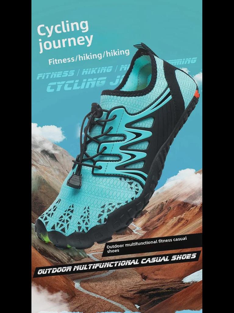 Unisex Outdoor Five-Finger Wading and Trail Shoes for Water Sports, Beach, Hiking, and Fishing