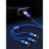 Car Emblem 3in1 Type C Lightning Micro USB Fast Charging Cable For Buick Regal GS GL6 GL8 Avenir Lacrosse Riviera Envision Lesabre Velite