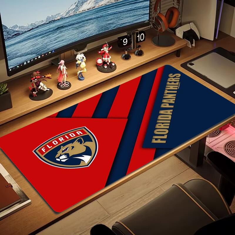 Florida Panthers Color Mouse Pad Large Gaming Table Cushion Non-slip Laptop Tablet Big Mousepad XXL Mat Mini PC Playmat With Lock Edge