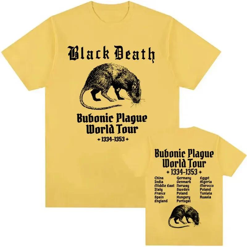 

Bubonic World Tour 2024 Tshirts Men Women Casual Funny Meme Gothic T Shirt Fashion Vintage Oversized Cotton Short Sleeve T-shirt 4XL