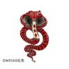 Snake Zodiac Brooch Jewelry Suit Coat Pin Alloy Jewelry High-End Niche Suit Accessories Corsage