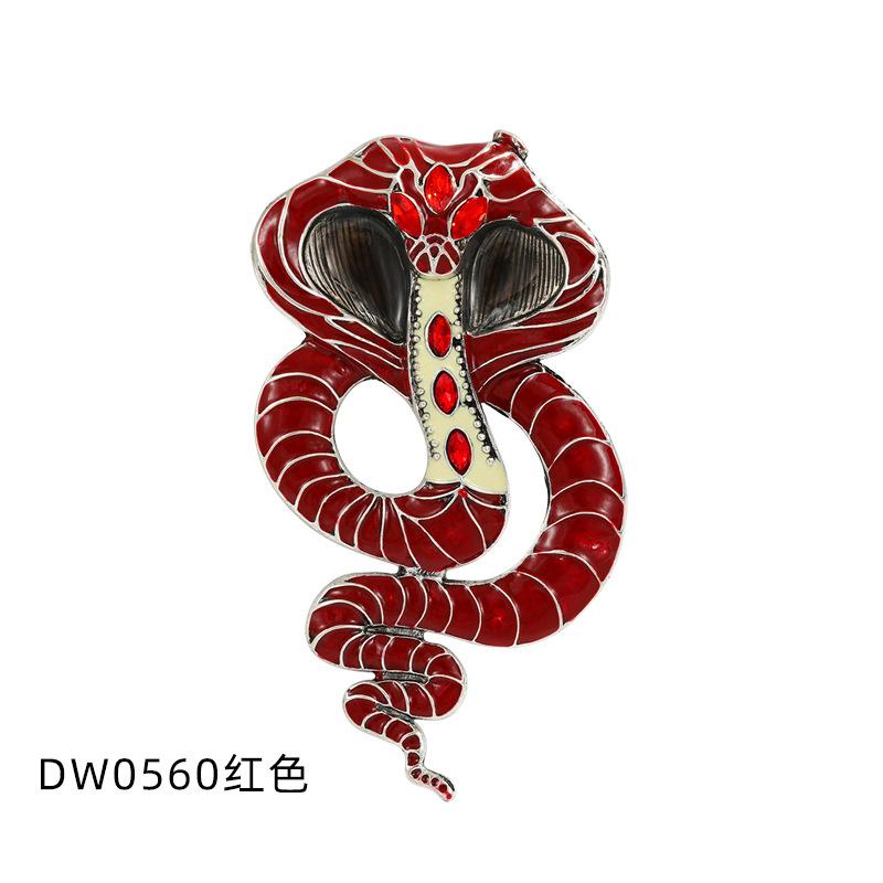 Snake Zodiac Brooch Jewelry Suit Coat Pin Alloy Jewelry High-End Niche Suit Accessories Corsage