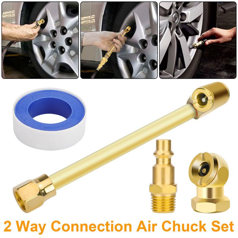 Накачиватели для шин Высокопрочный набор накачивателей Воздушные фитинги Герметичный закрытый шаровой накачиватель Накачиватель для шин автомобилей