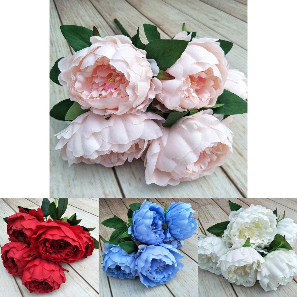 Luxury Faux Peony Flower Arrangement With Diy Home Decor And Event Use
