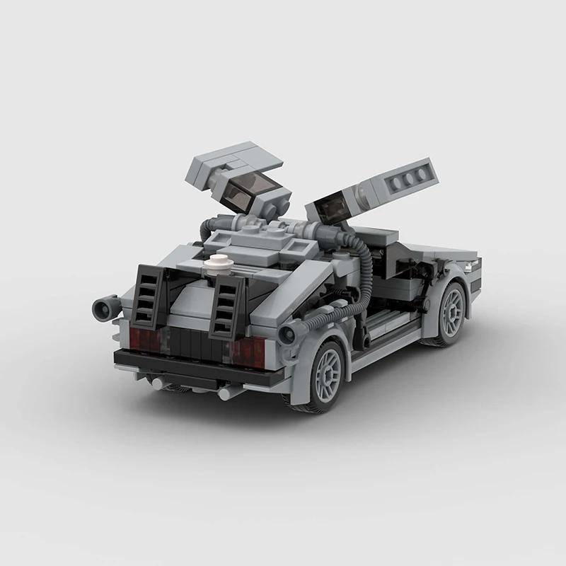 200Pcs Moc Sports Car Building Blocks City Racing Car Back To The Future Speed Champions Vehicle Diy Bricks Toy Christmas Gift