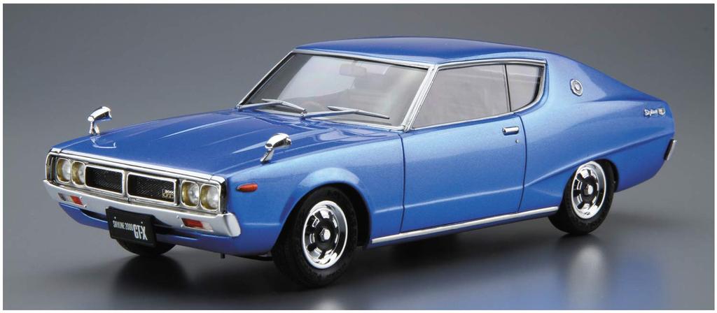 Aoshima Bunka Kyozai The Model Car Series 49 Nissan KGC110 Skyline 1974 Plastic Model Kit Co., Ltd. (AOSHIMA) 1/24 No. HT2000GT-X