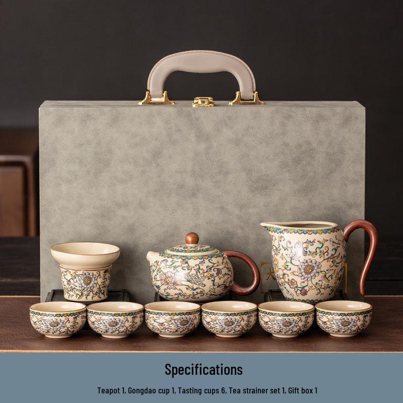 Ru Kiln Ceramic Kung Fu Tea Set
